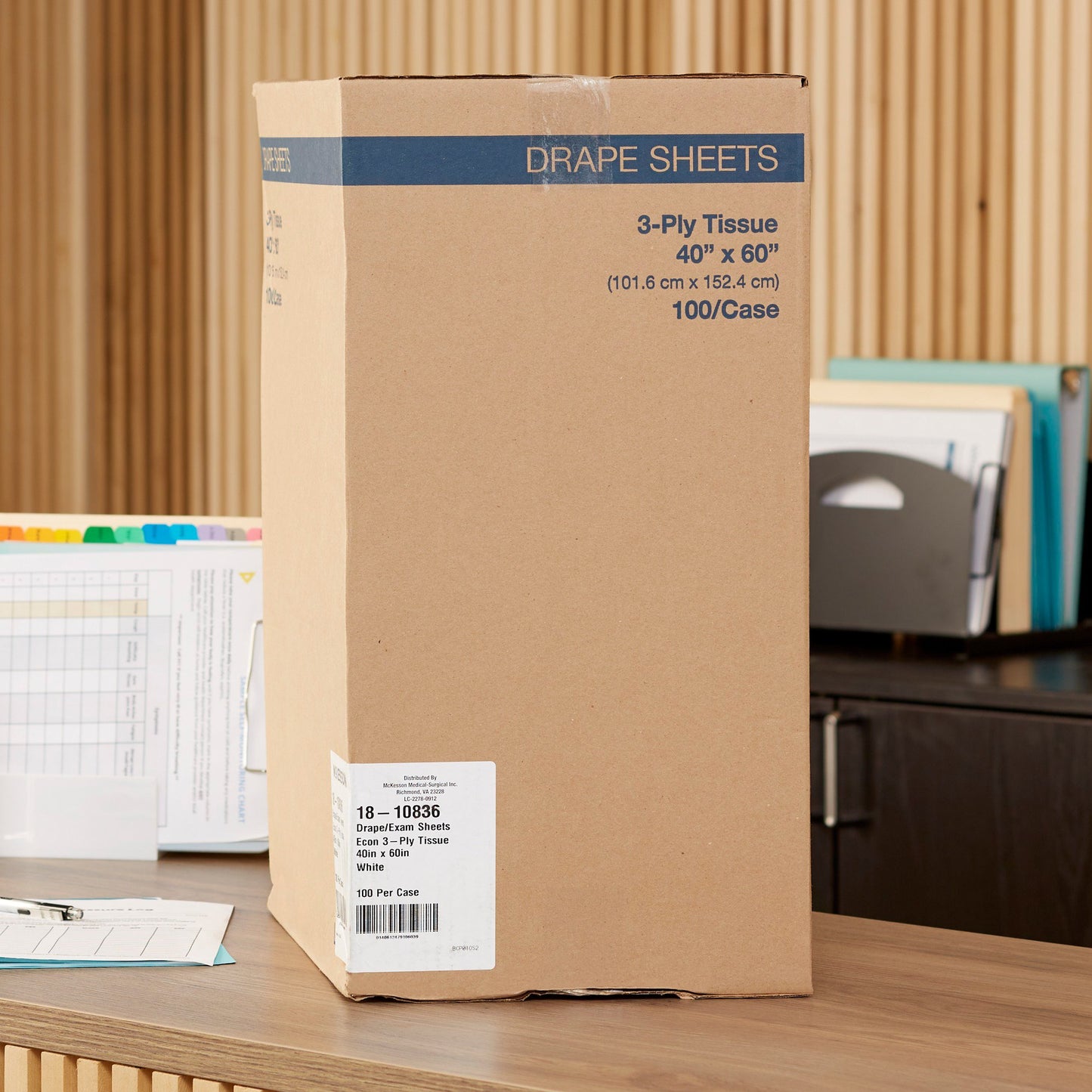 McKesson Nonsterile Physical Exam Drape, 40 x 60 Inch 18-10836