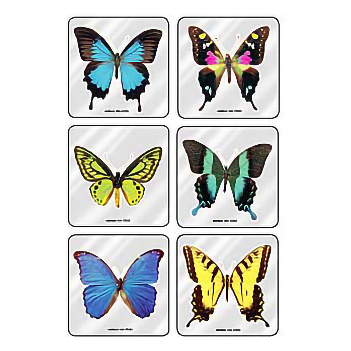 MiniBadges™ 75 per Roll Foil Butterflies Sticker 2-1/2 Inch 2685