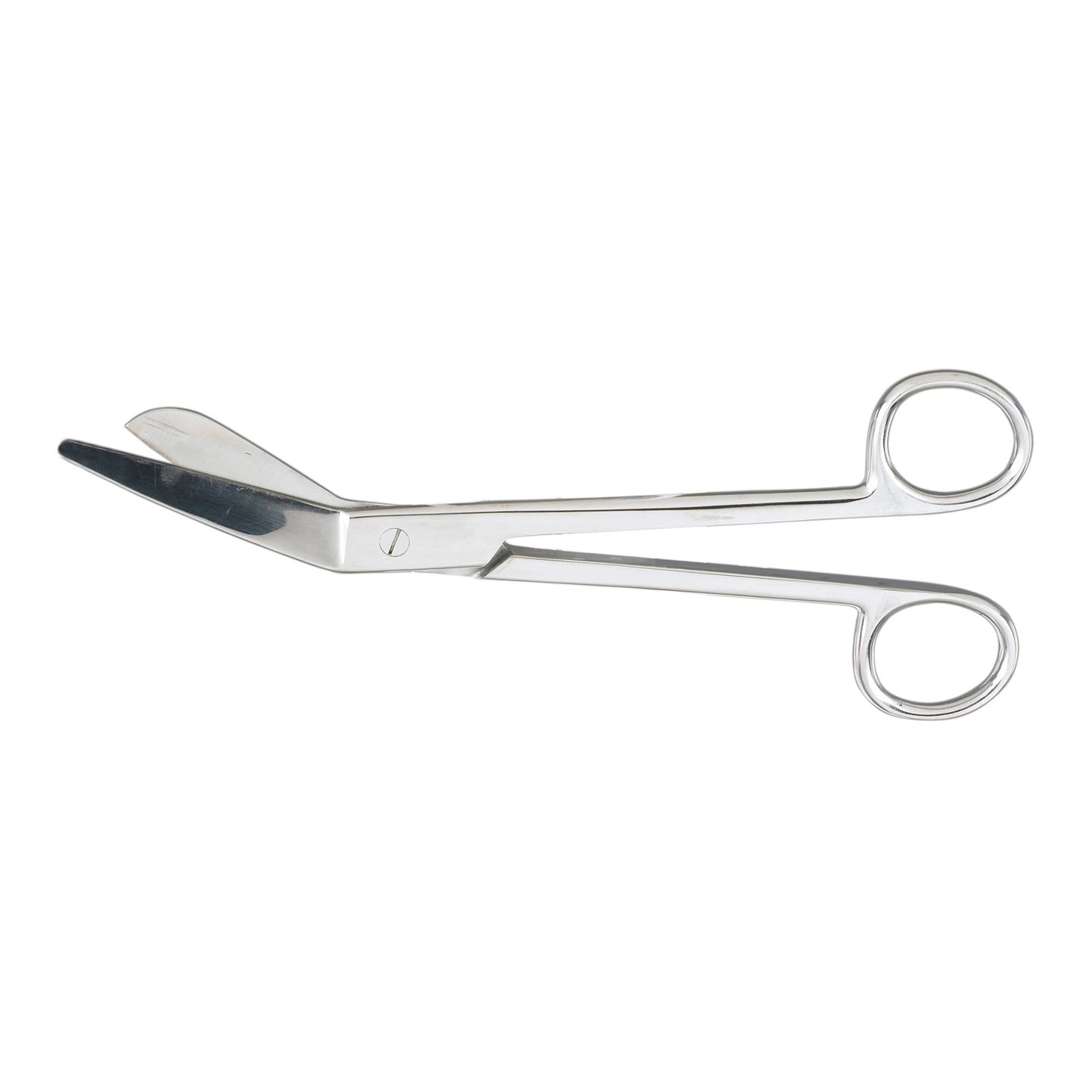 Plaster Shears McKesson Esmarch 8 Inch Length Office Grade Stainless Steel NonSterile Finger Ring Handle Angled Blunt Tip / Blunt Tip - 43-2-256