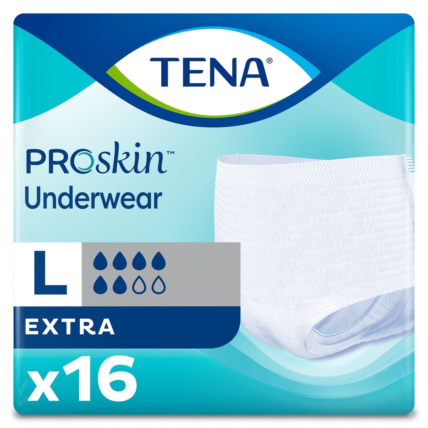 Unisex Adult Absorbent Underwear TENA® ProSkin™ Extra Pull On with Tear Away Seams Large Disposable Moderate Absorbency - 72332