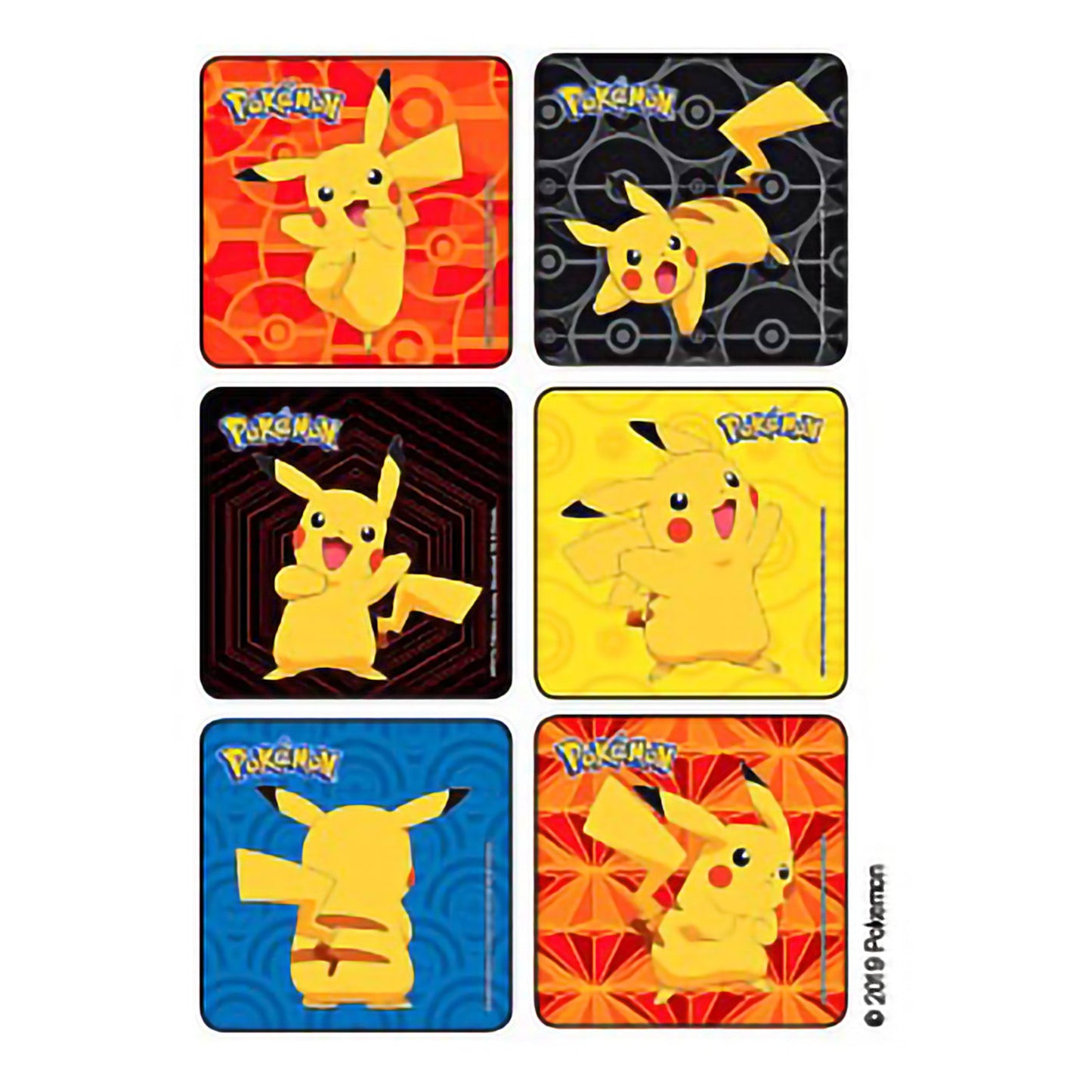 Kids Love Stickers® 72 per Roll Pokemon Pikachu Sticker 2-1/2 Inch 1733