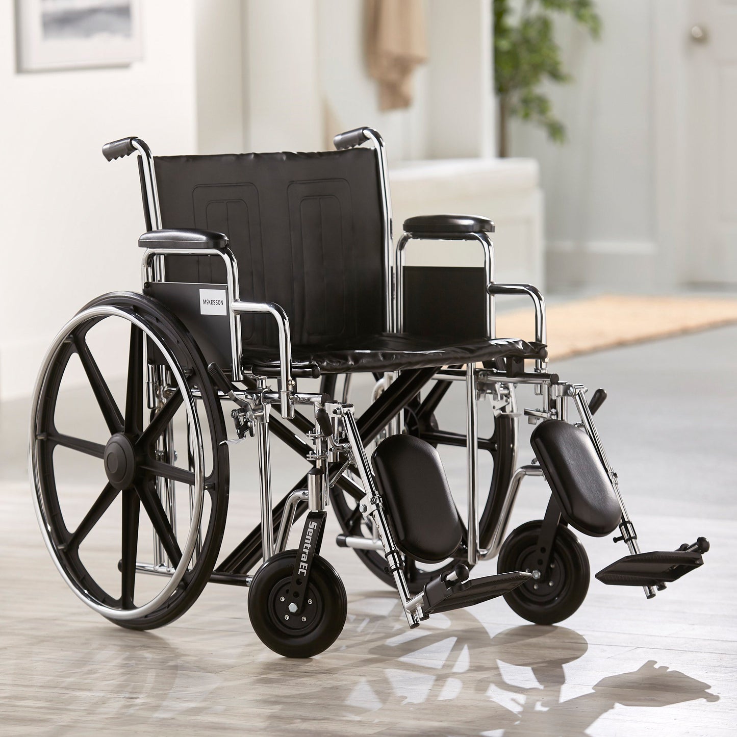 McKesson Bariatric Wheelchair, 24-Inch Seat Width 146-STD24ECDDA-ELR