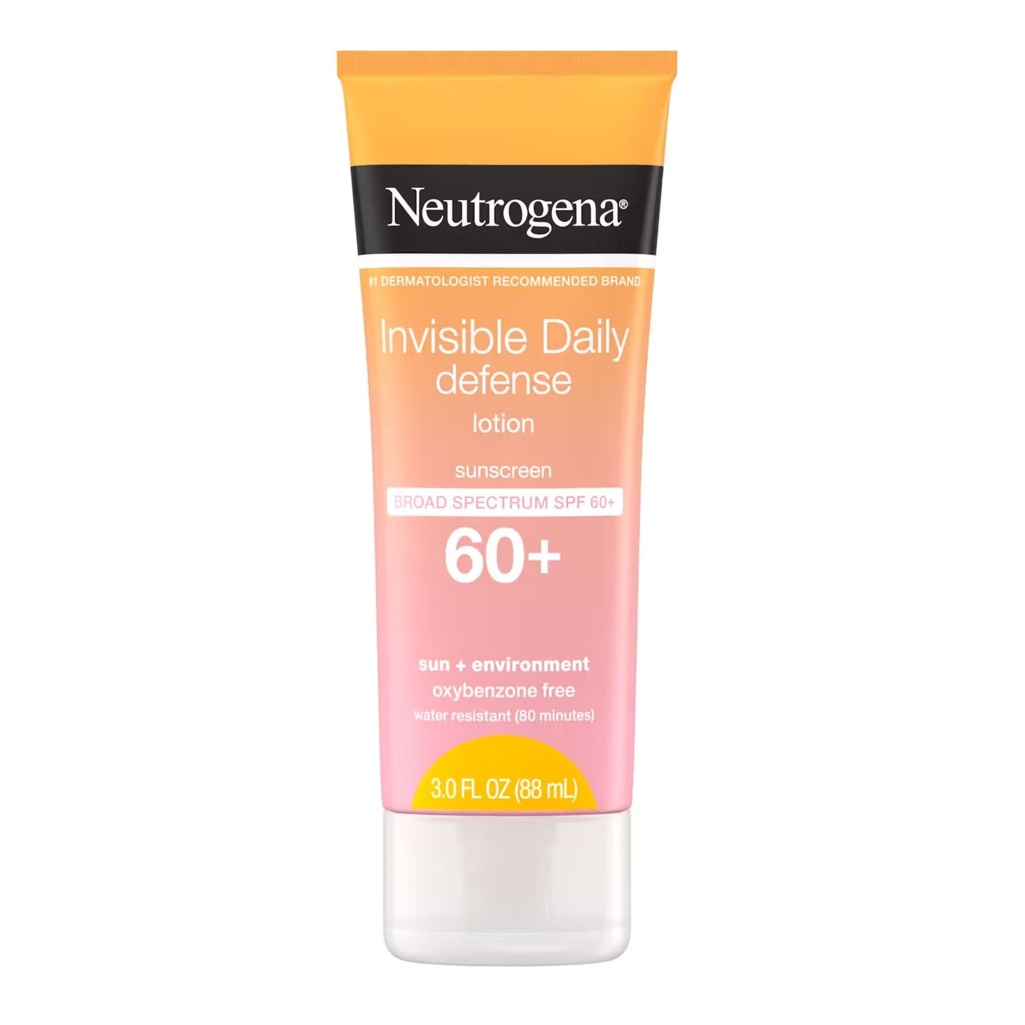 Sunscreen Neutrogena® Invisible Daily Defense SPF 60 Lotion 3 oz. Tube - 69968066103