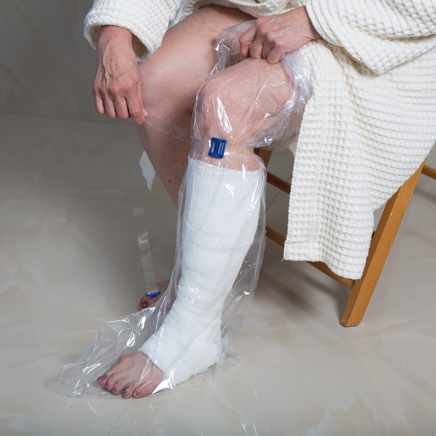 IV Site Barrier Protector AquaGuard Boot® Shower Sleeve 43 Inch Length NonSterile 50017-RBX