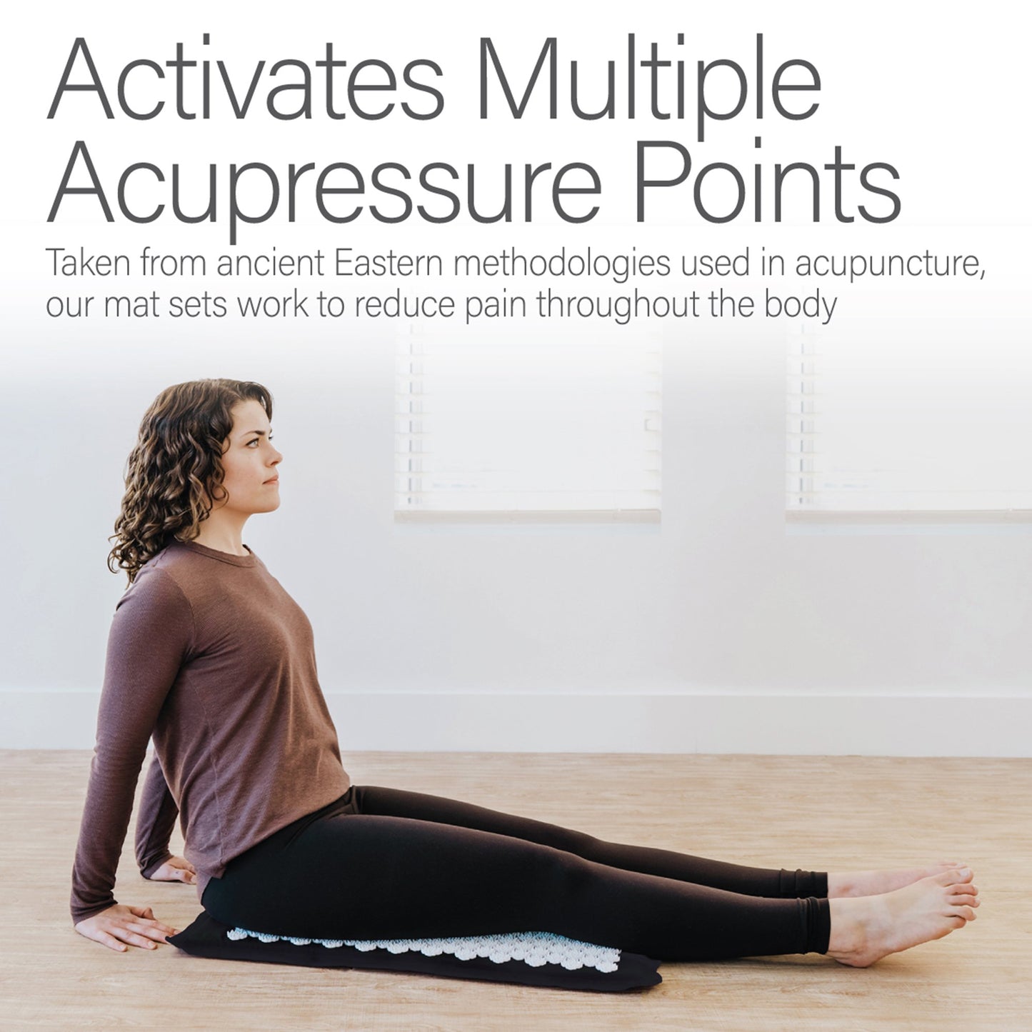 Kanjo Memory Foam Acupressure Mat Set, Black KANONYM