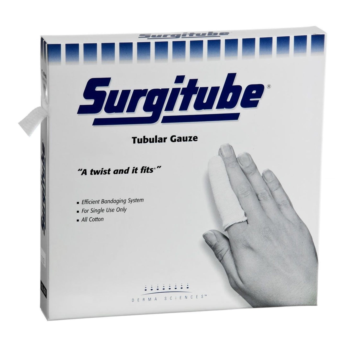 Tubular Retainer Dressing Surgitube® Cotton 1-1/2 Inch X 50 Yard Size 3 White Hand / Wrist / Foot NonSterile - GL221