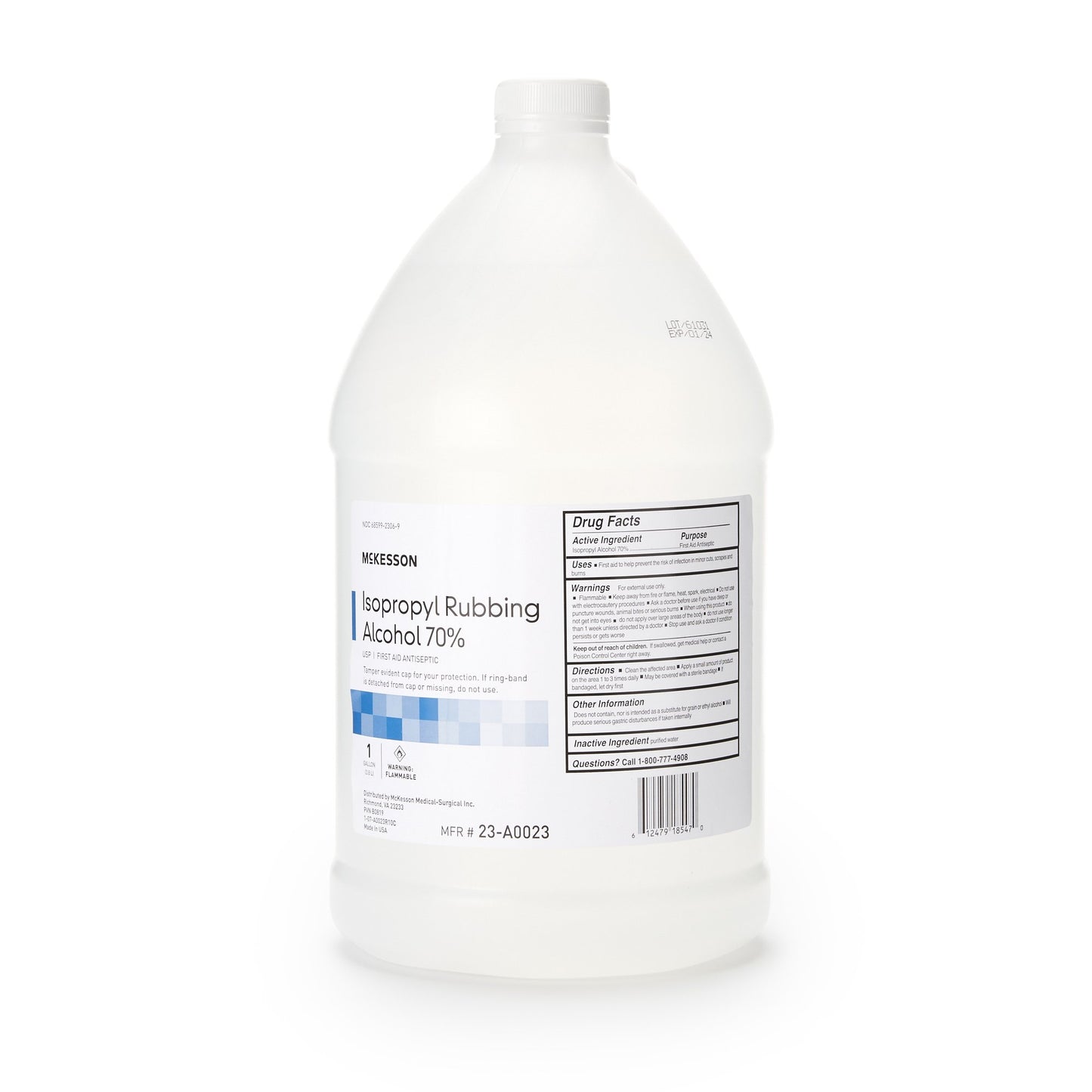 Antiseptic Isopropyl Alcohol McKesson Brand Topical Liquid 1 gal. Bottle - 23-A0023