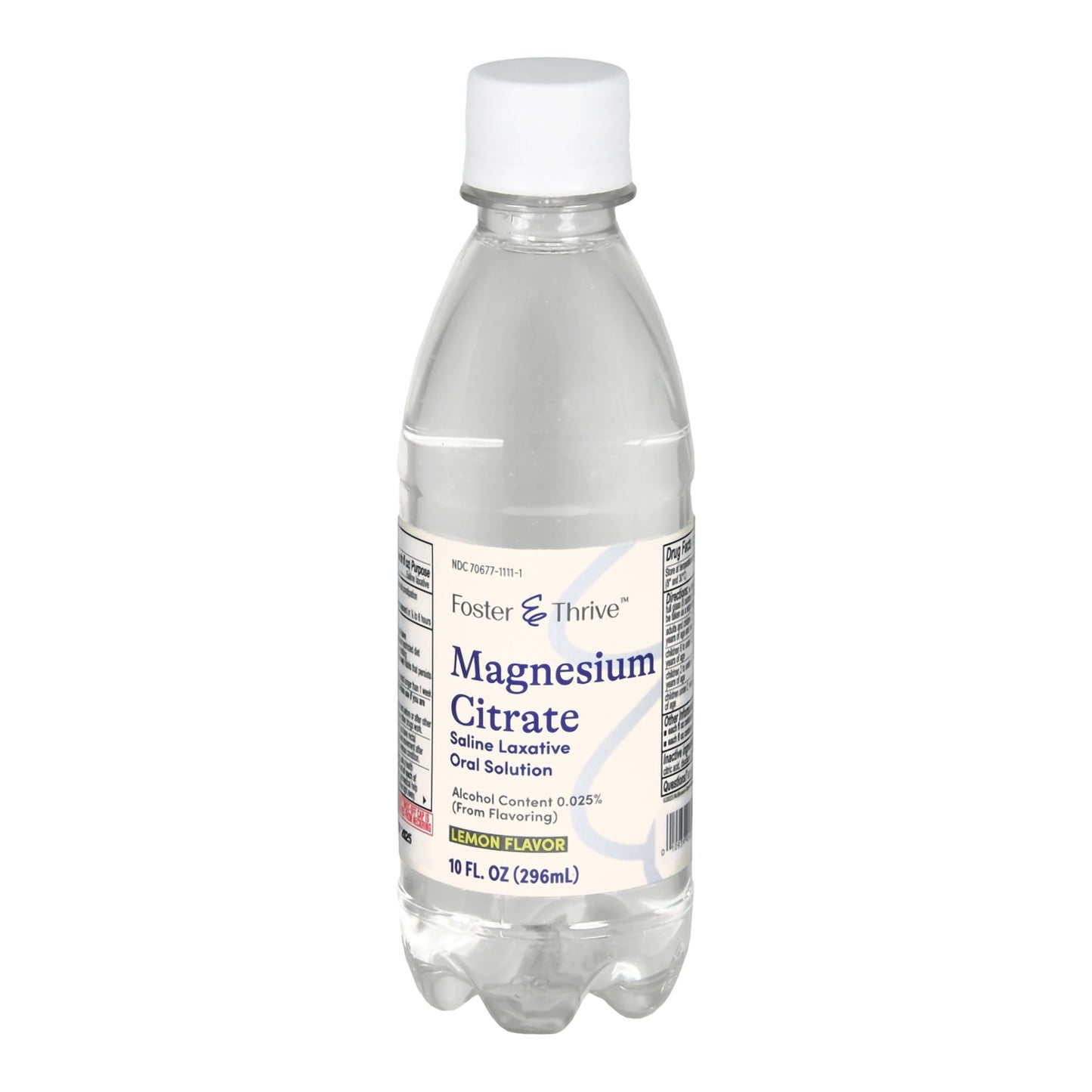 Foster & Thrive™ Magnesium Citrate Laxative, Lemon Flavor, 10-ounce bottle 70677111101