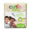 Unisex Toddler Training Pants Cutie Pants® Pull On with Tear Away Seams Size 2T to 3T Disposable Heavy Absorbency - WP7001/1