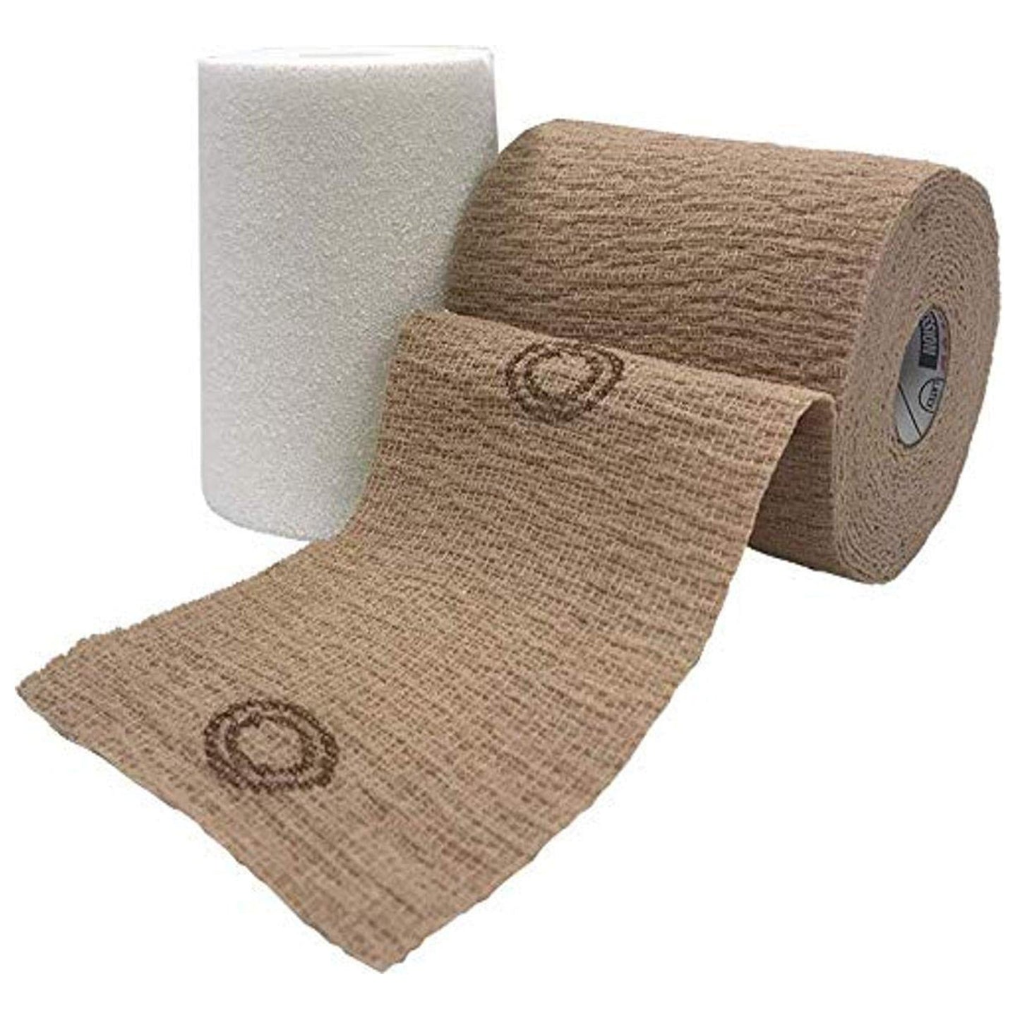 2 Layer Compression Bandage System CoFlex® TLC Zinc with Indicators 4 Inch X 6 Yard / 4 Inch X 7 Yard Self-adherent / Pull On Closure Tan NonSterile 2