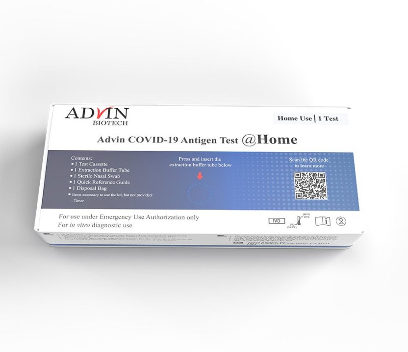 Respiratory Test Kit Advin COVID-19 Antigen Test 24 Tests 66-9990-4