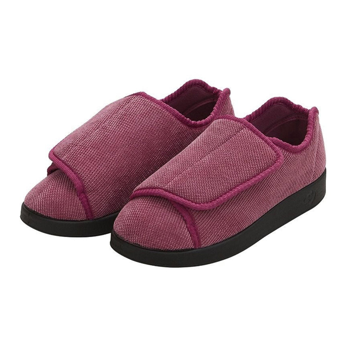 Slippers Silverts® Female Adult Size 10 / 2X-Wide Hard Sole Single Patient Use Dusty Rose - SV15100_SVDRB_10