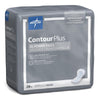 Bladder Control Pad Contour Plus Ultimate 8 X 17 Inch Heavy Absorbency Super Absorbent Core One Size Fits Most BCPE03