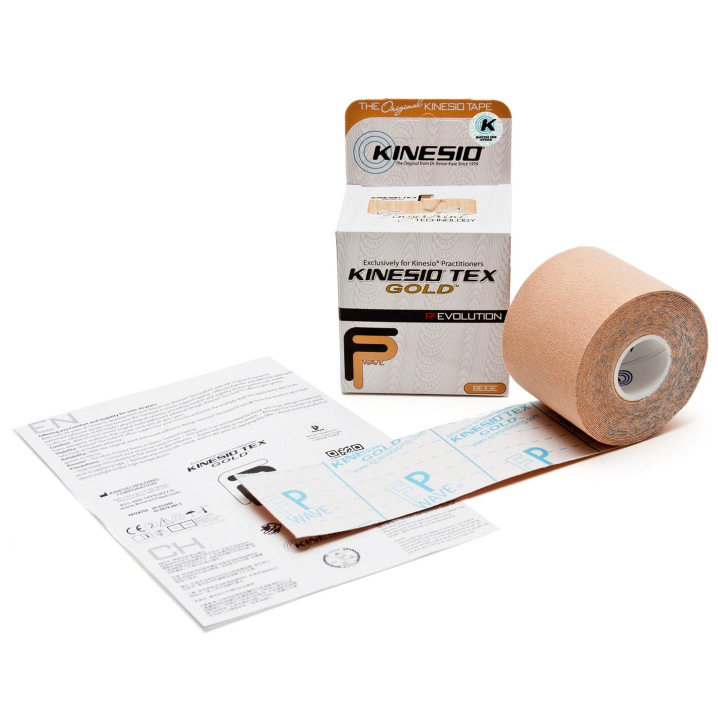 Kinesiology Tape Kinesio® Tex Gold™ FP Beige 2 Inch X 5-1/2 Yard Cotton NonSterile - GKT15024FP