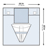 McKesson Sterile Under Buttocks Drape, 44 x 40 Inch 183-I80-14106-S