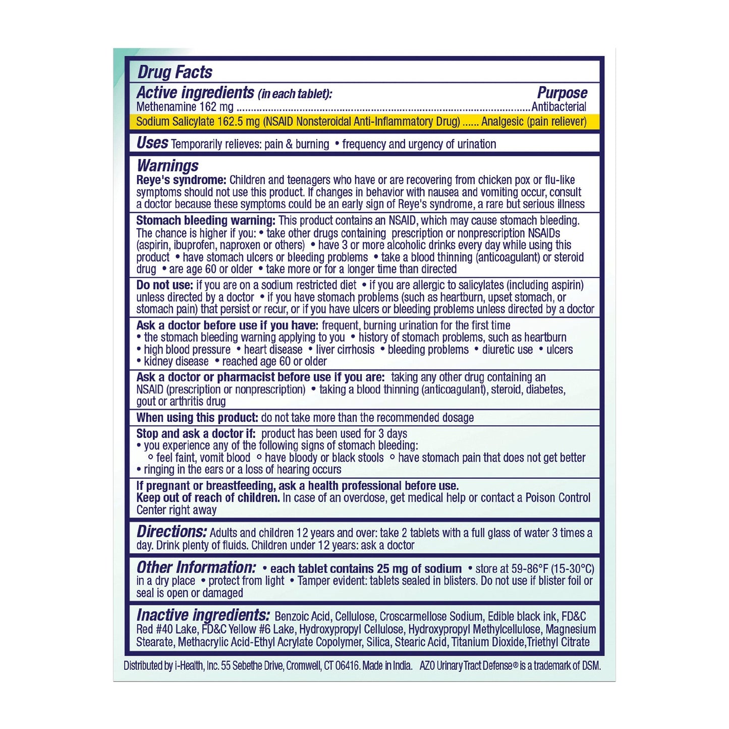 AZO® Urinary Tract Defense Tablets 787651760117