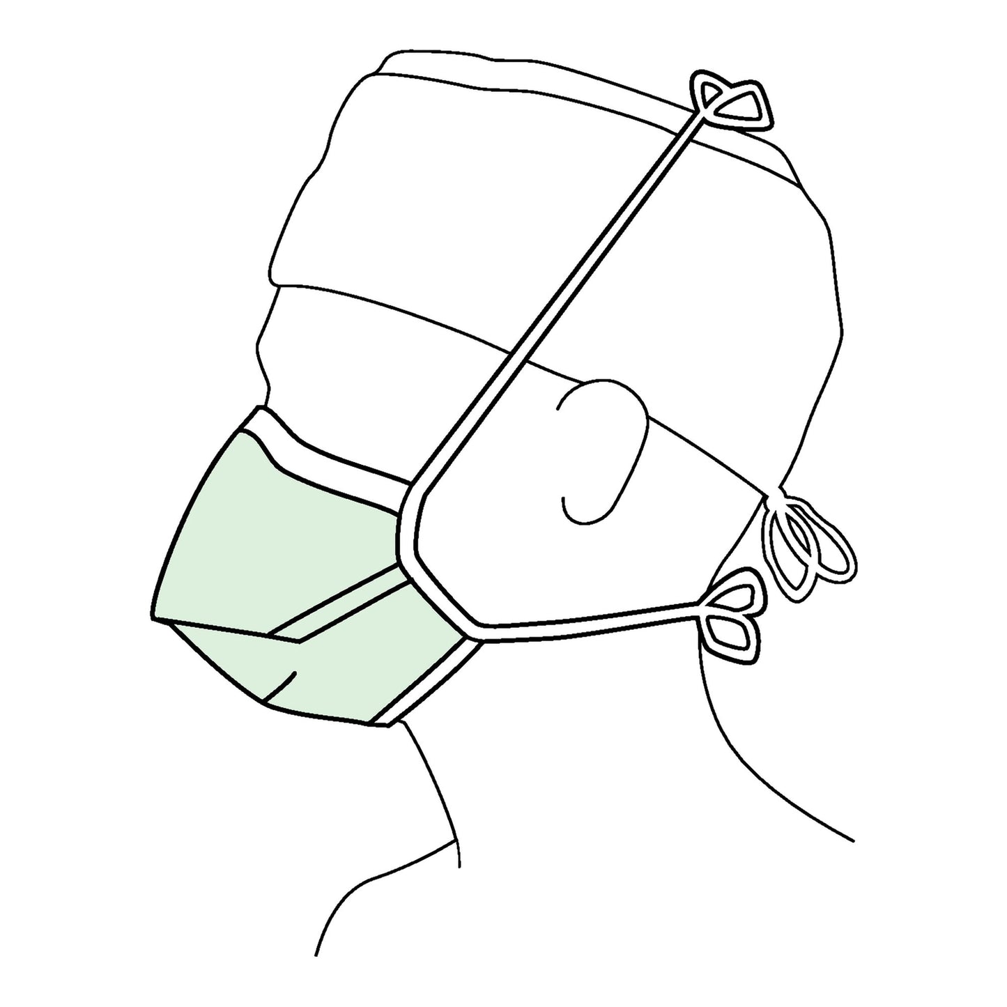 Halyard Duckbill Surgical Mask 37525