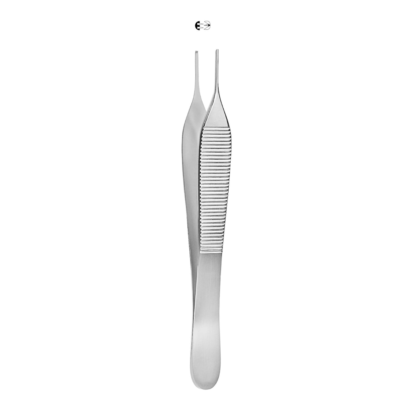 Tissue Forceps McKesson Argent™ Adson 4-3/4 Inch Length OR / Surgical Grade German Stainless Steel NonSterile NonLocking Thumb Handle Straight 2 X 3 T