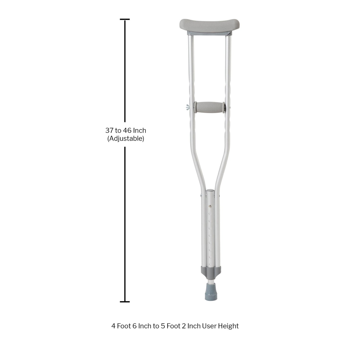 McKesson Underarm Crutches for Children 4'6" – 5'2" 146-10401-8