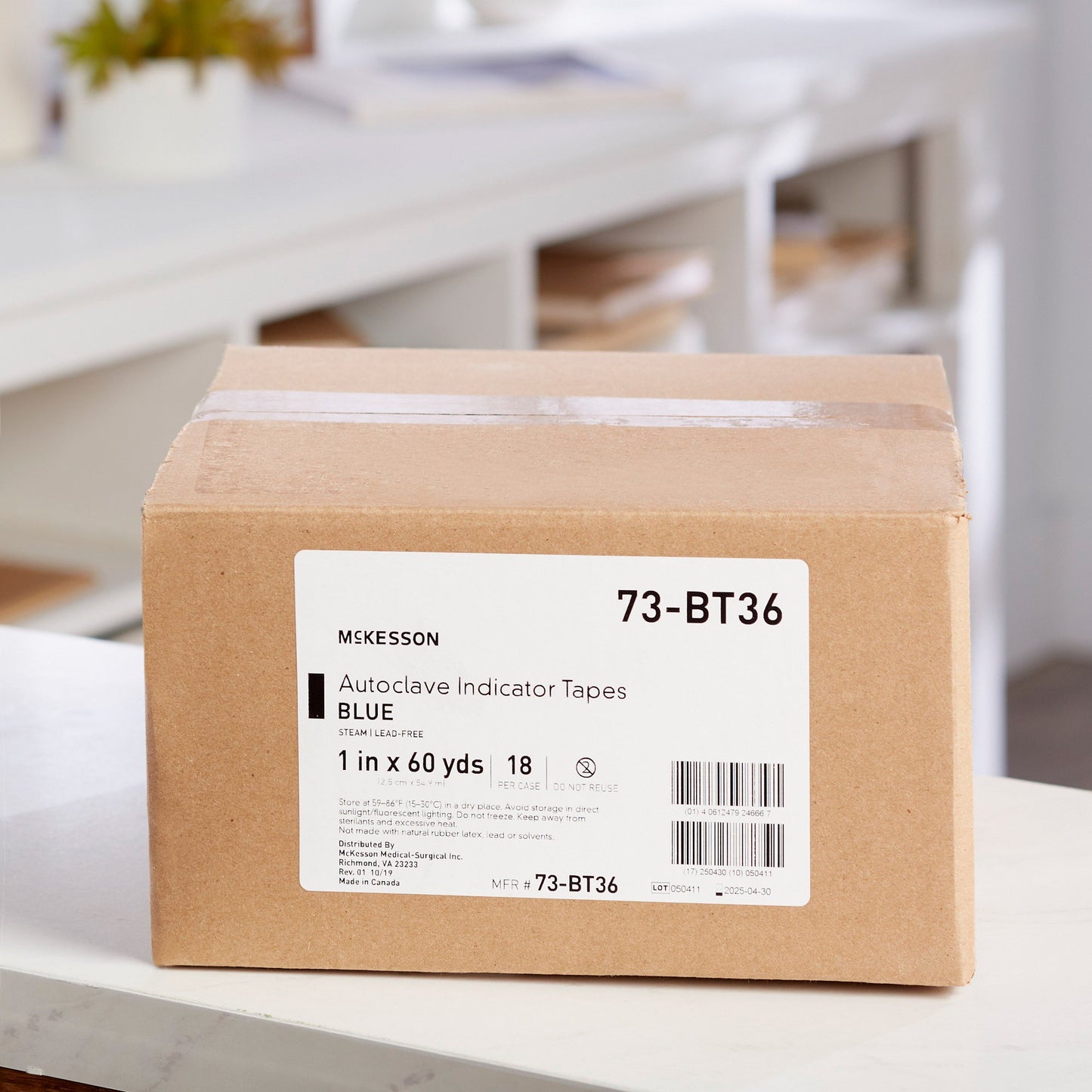 McKesson Steam Indicator Tape, 1 Inch x 60 Yard 73-BT36