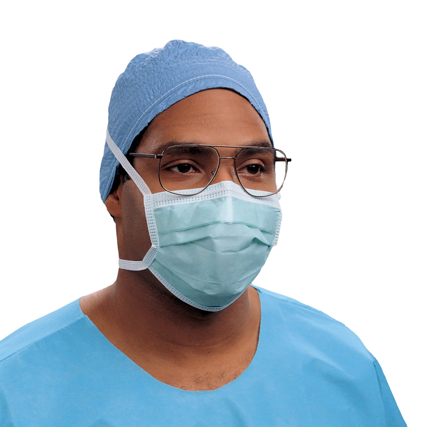 Surgical Mask Halyard Anti-fog Film Not Rated Tie Closure One Size Fits Most - 49235