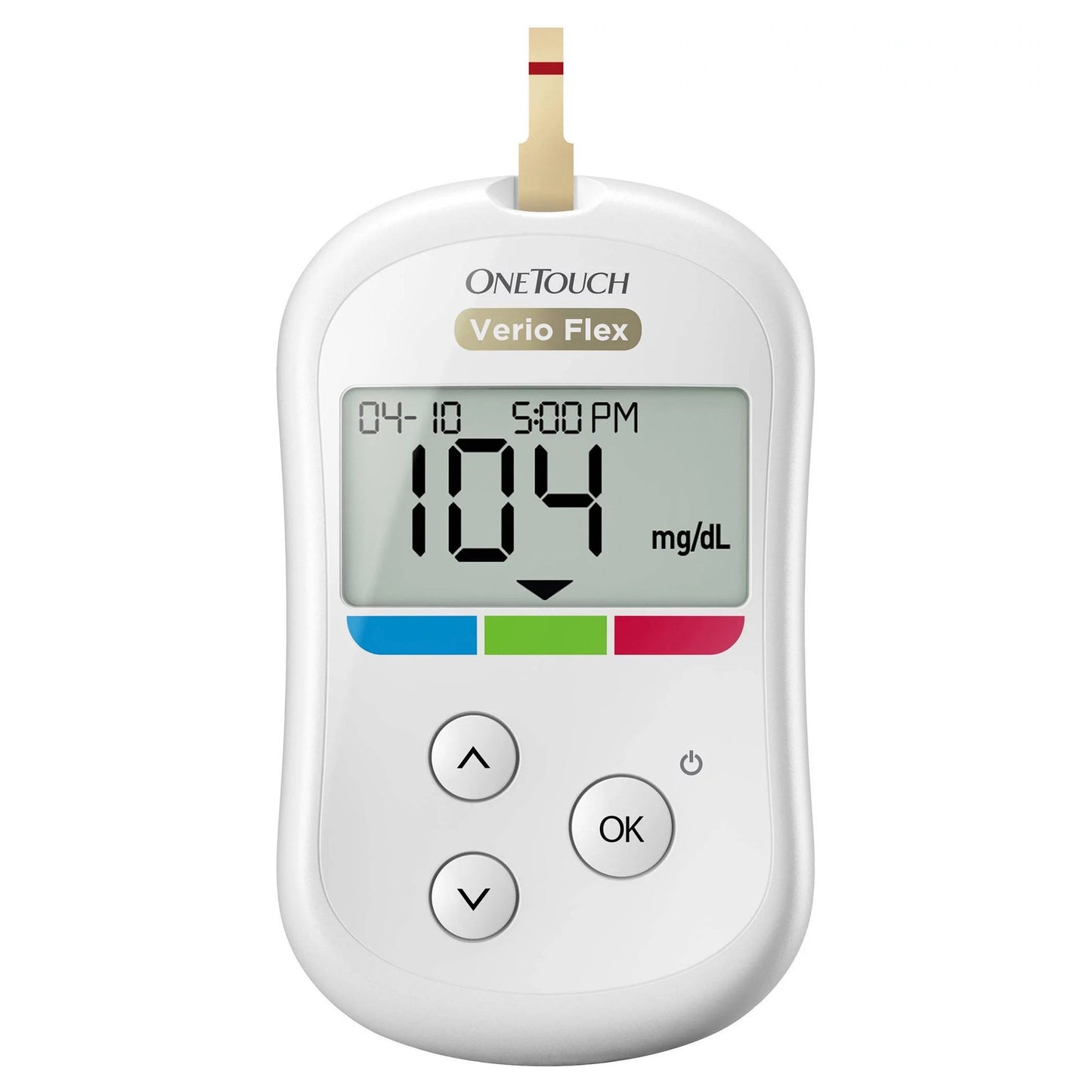 Blood Glucose Meter OneTouch Verio Flex® 5 Second Results Stores up to 500 Results No Coding Required 024044