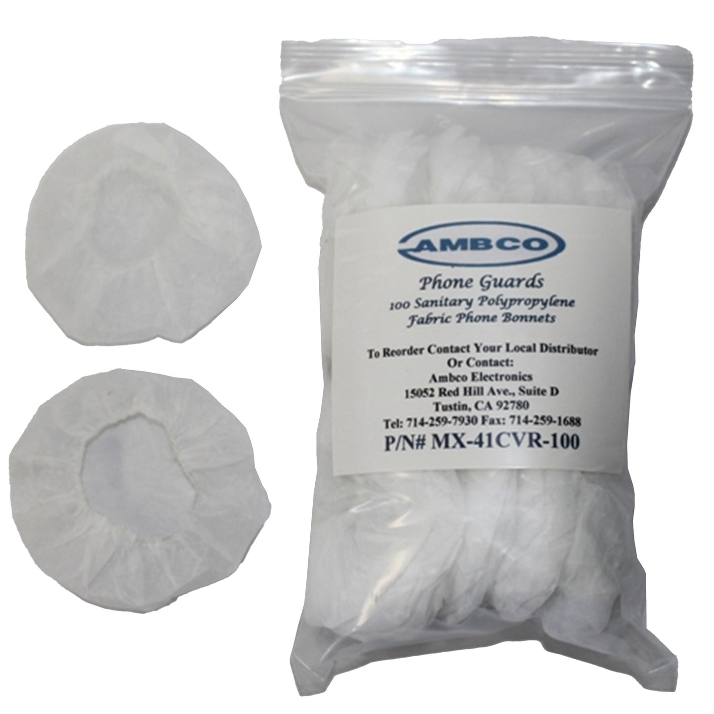 Ambco Electronics Ambco Electronics Earphone Cover MX-41 CVR100, Bag of 1