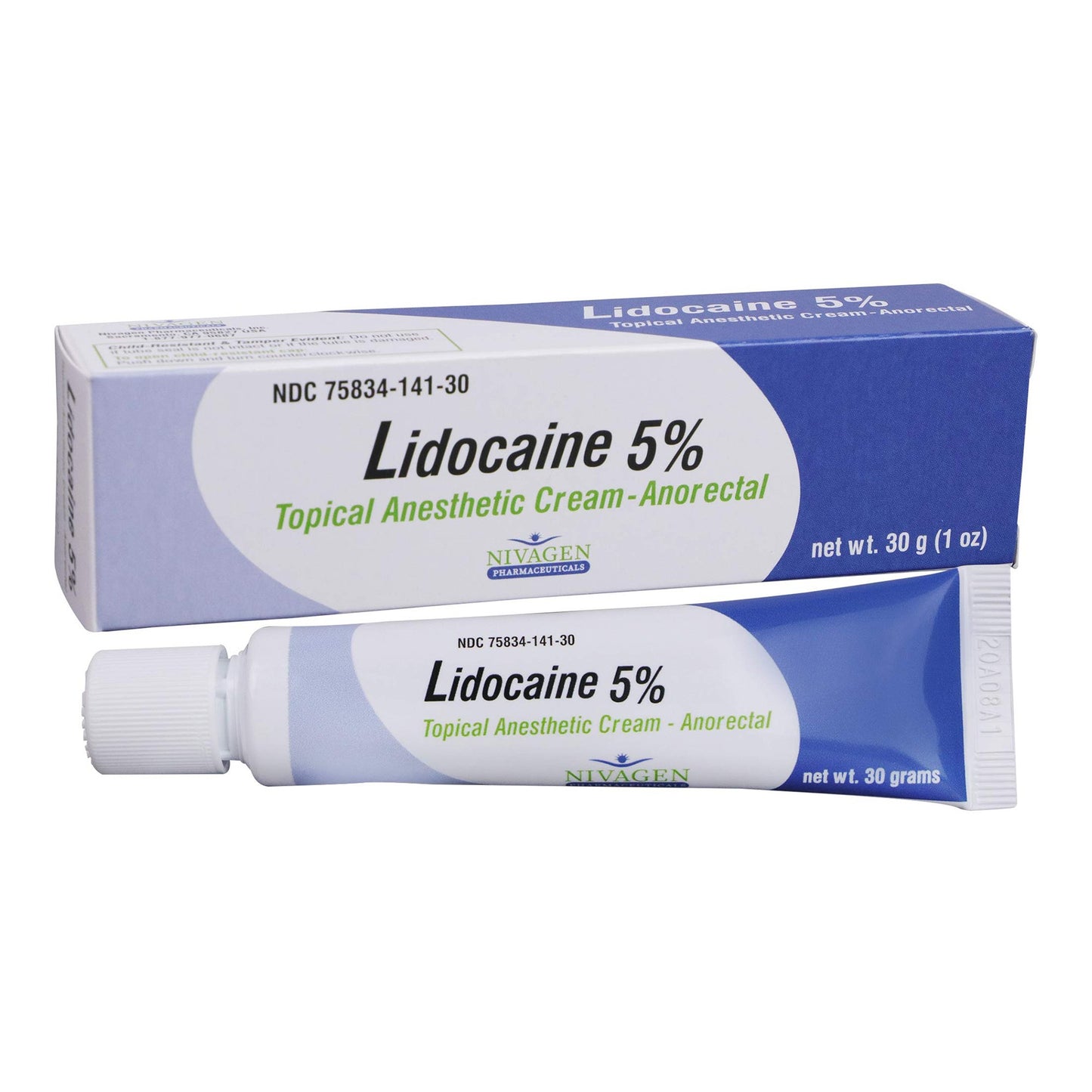 Topical Pain Relief 5% Strength Lidocaine HCl Cream 30 Gram 39328002530