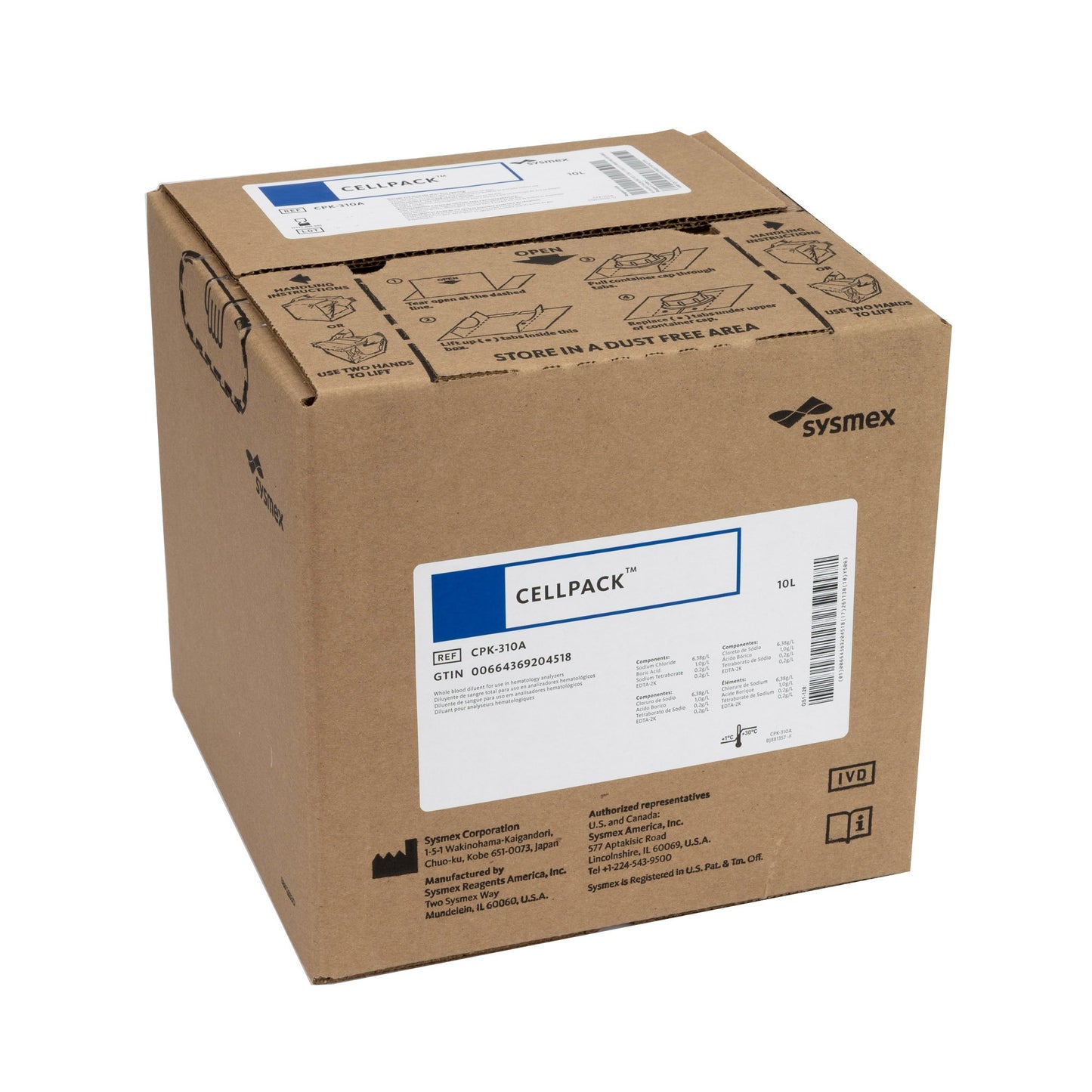 Cellpack® Hematology Reagent Diluent, Hematology test CPK-310A