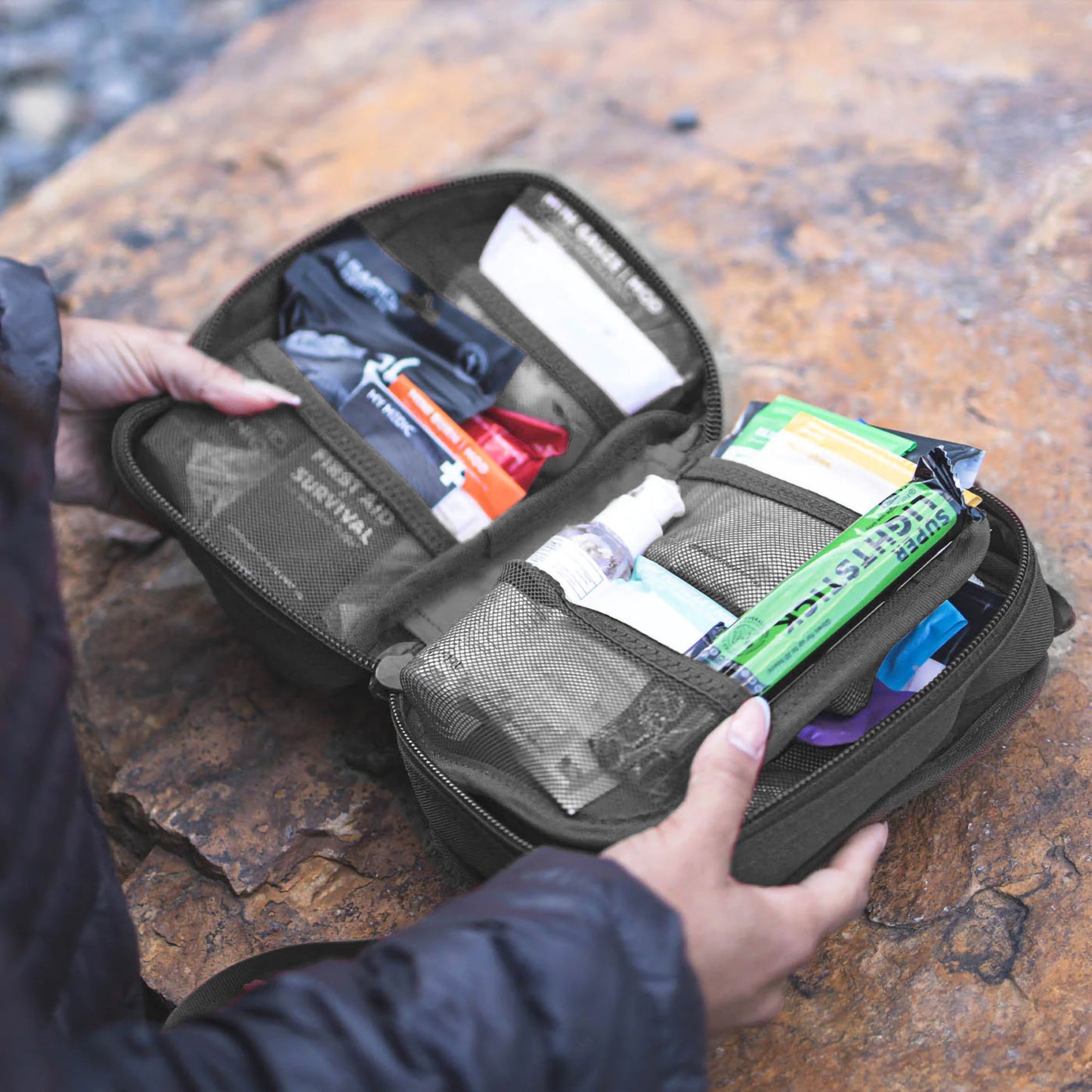 My Medic™ MyFak Mini Standard First Aid Kit, Black MM-KIT-U-MFK-MINI-V2-BLK-STN