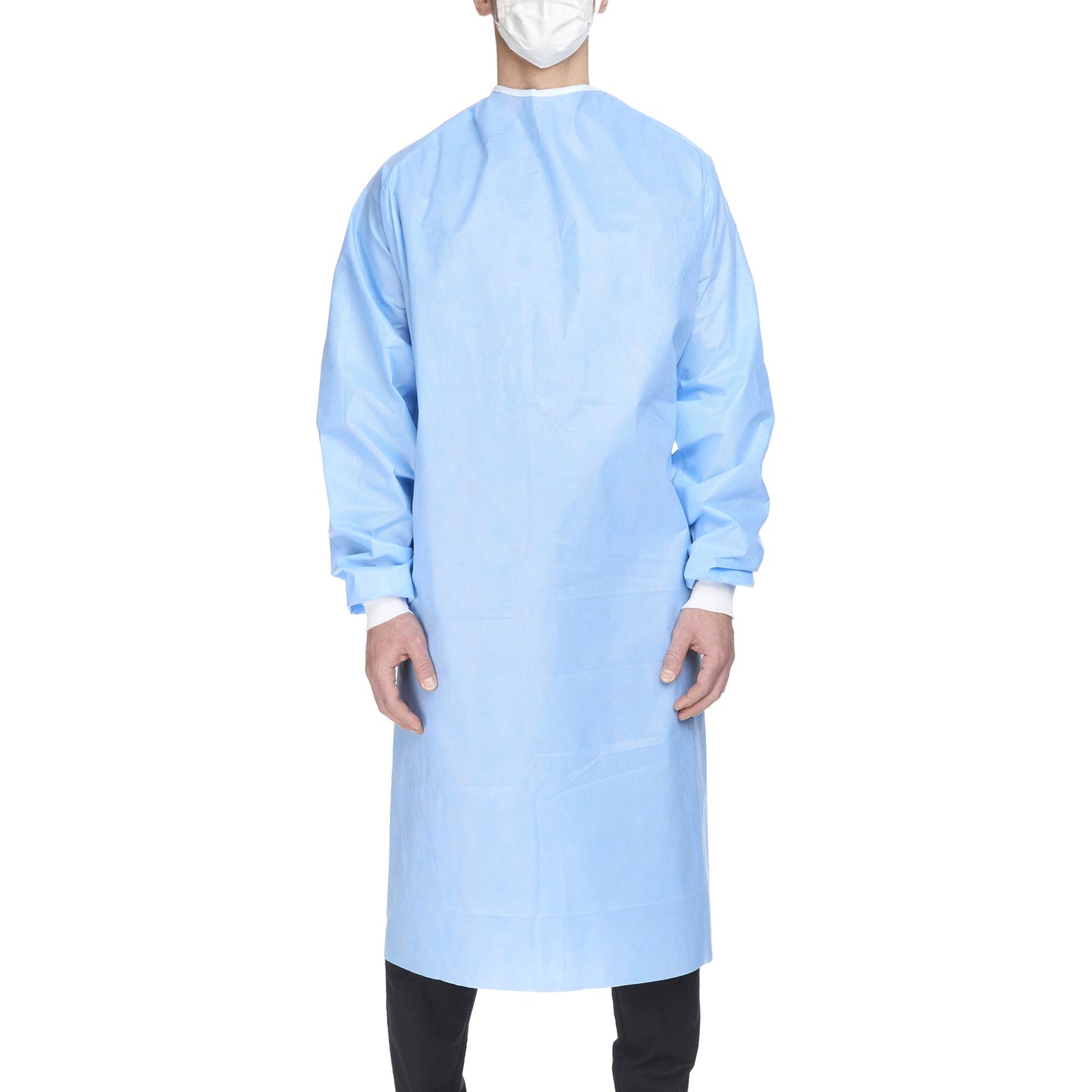 Non-Reinforced Surgical Gown with Towel Halyard Basics X-Large Blue Sterile Disposable - 99285