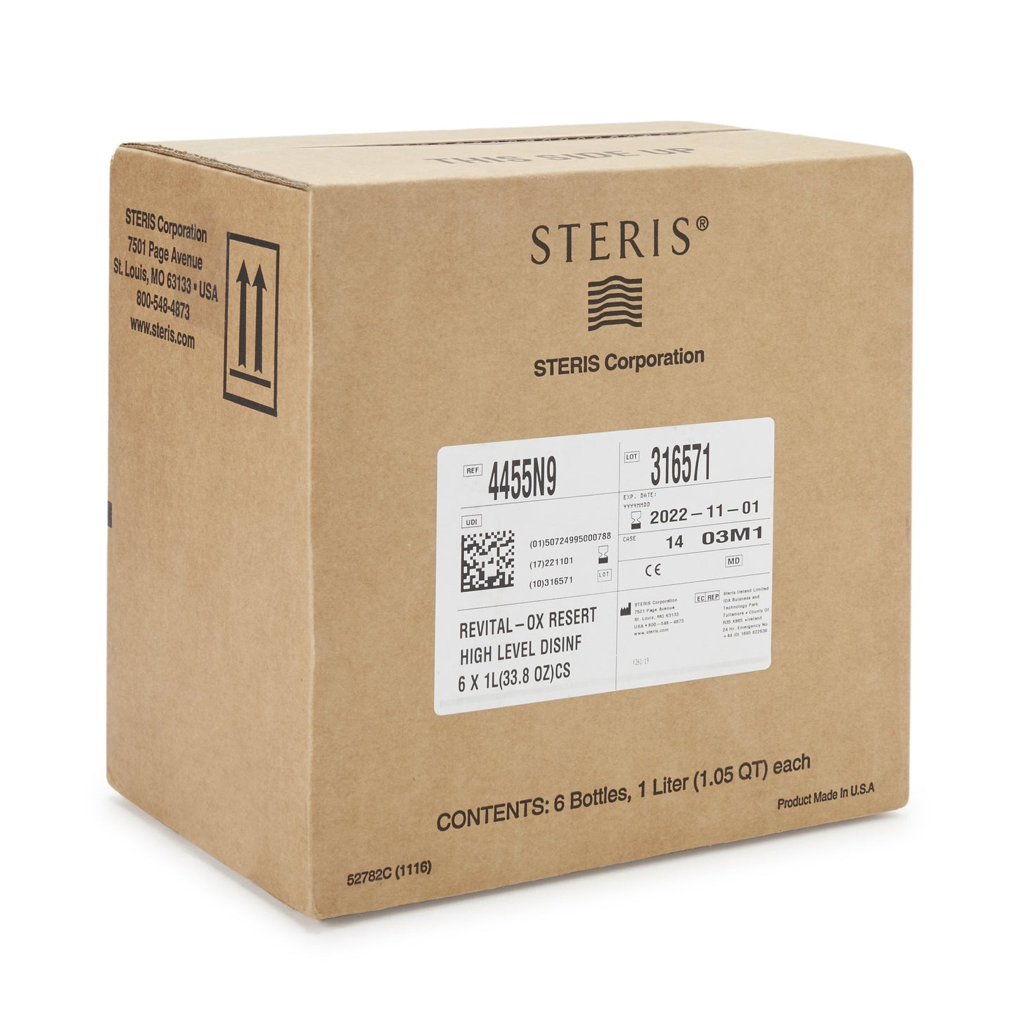 Revital-Ox® RESERT® Hydrogen Peroxide High Level Disinfectant, 1 Liter Bottle 4455N9