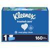Facial Tissue Kleenex® Trusted Care® White 3.469 X 4-3/4 Inch 160 Count 54266