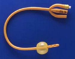 Teleflex LLC Rsch Gold Foley Catheter, 18 Fr., 30 cc, 3-Way 183430180, 1 Each