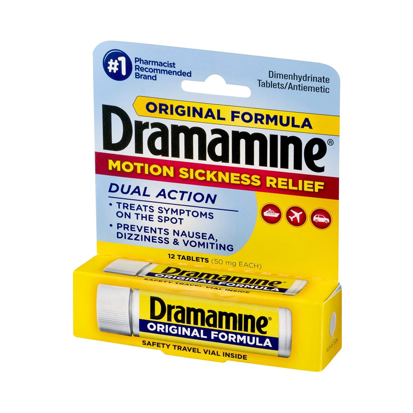 Dramamine® Motion Sickness Antiemetic Dual Action Tablets Original 83124800197