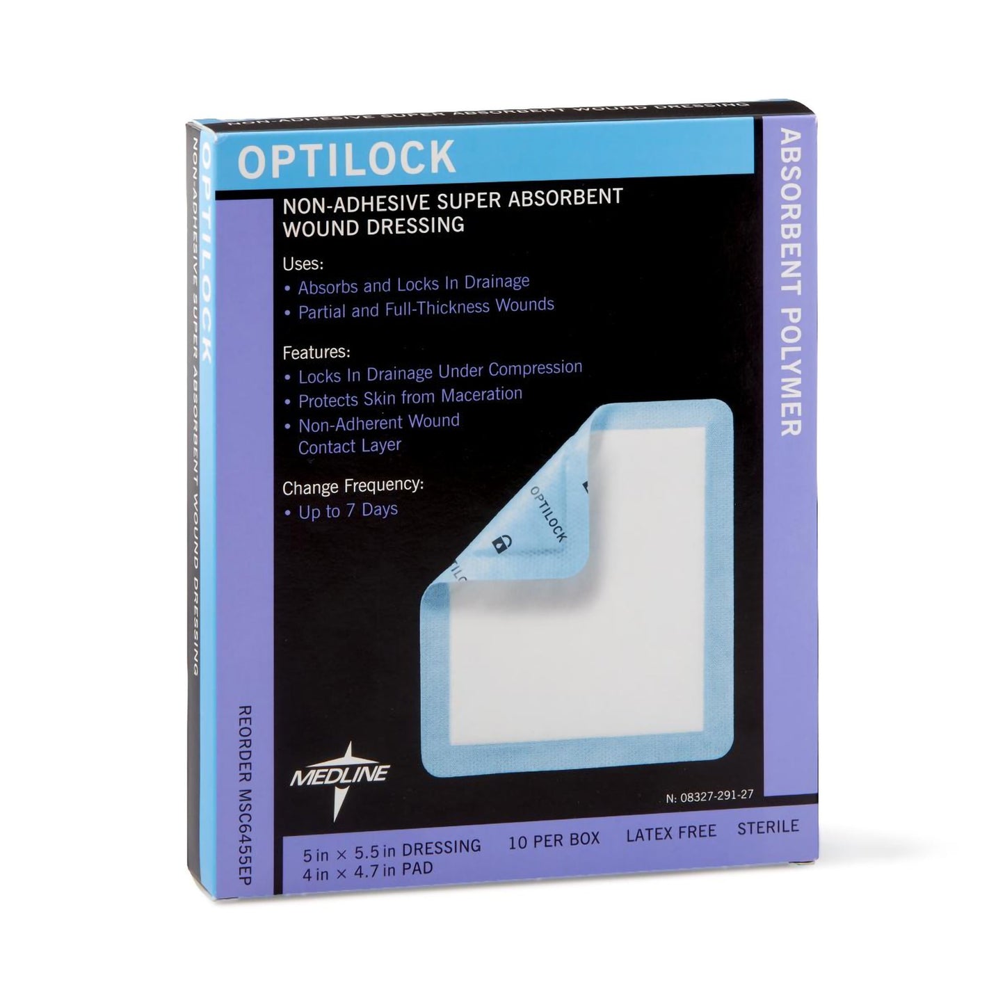 Optilock Nonadhesive Dressing, 5 x 5½ Inch MSC6455EP