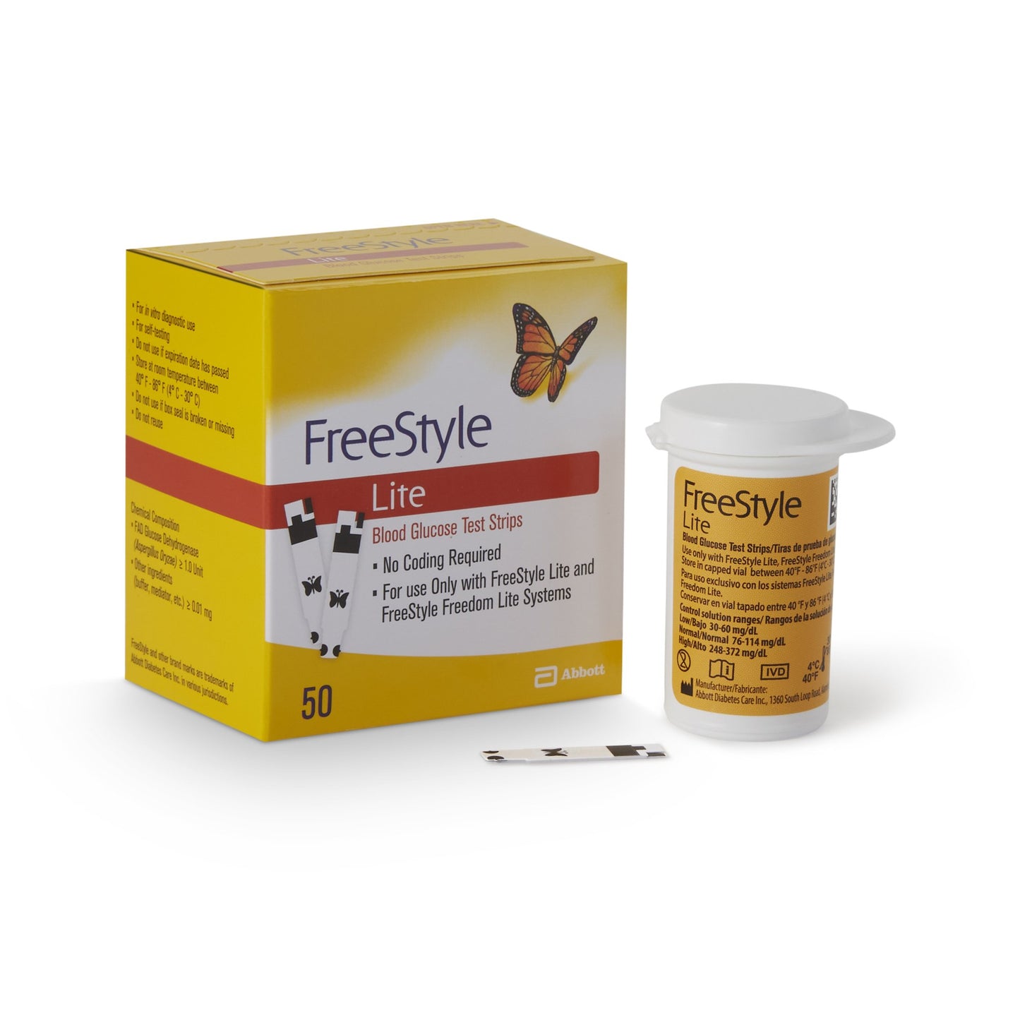 Blood Glucose Test Strips FreeStyle Lite® 50 Strips per Pack - 99073070822