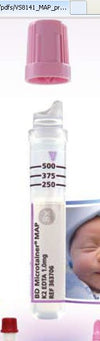BD Microtainer® MAP Capillary Blood Collection Tube K2 EDTA Additive 250 µL to 500 µL BD Microgard™ Closure Plastic Tube 363706