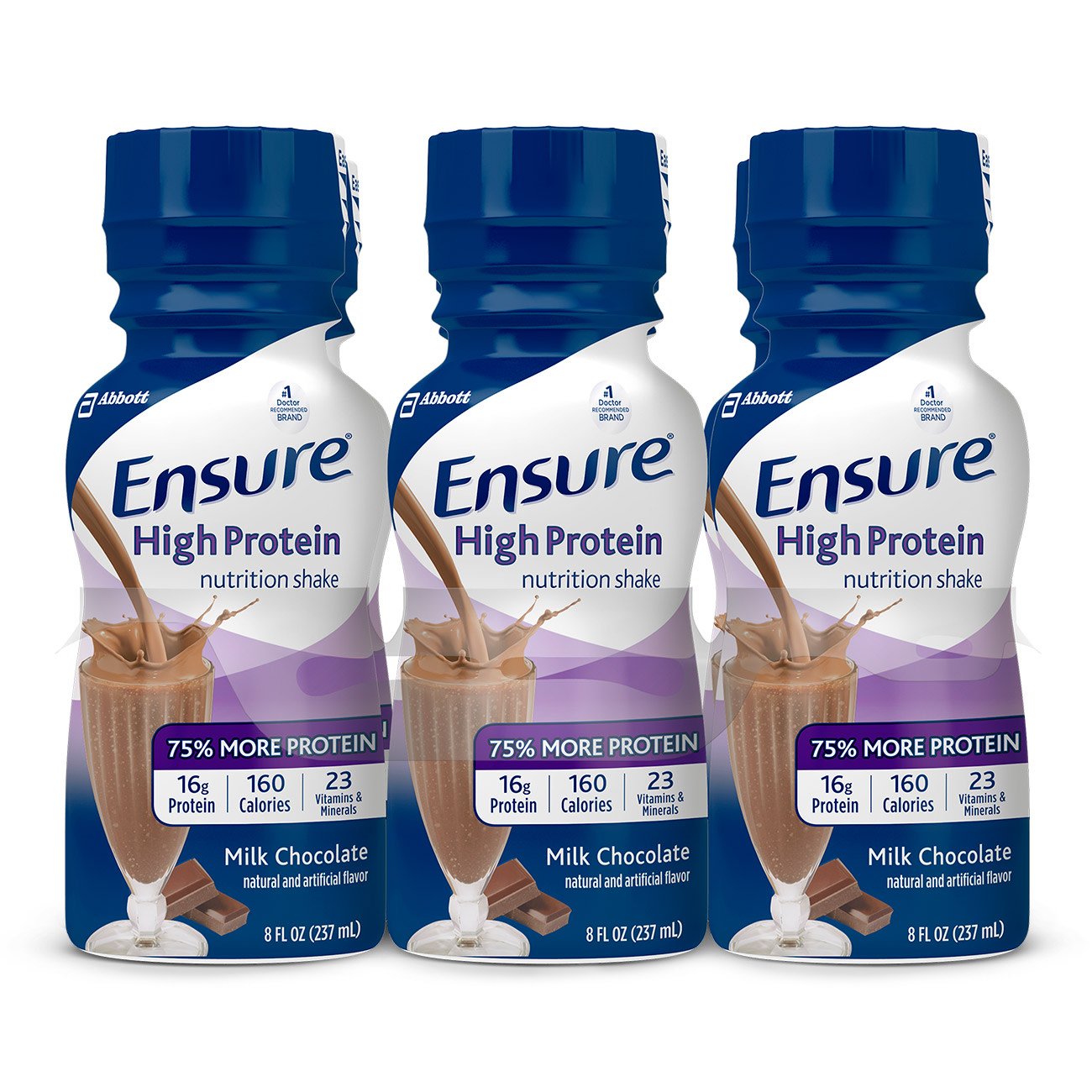 Ensure® High Protein Therapeutic Nutrition, Chocolate, 8-ounce bottle 64115