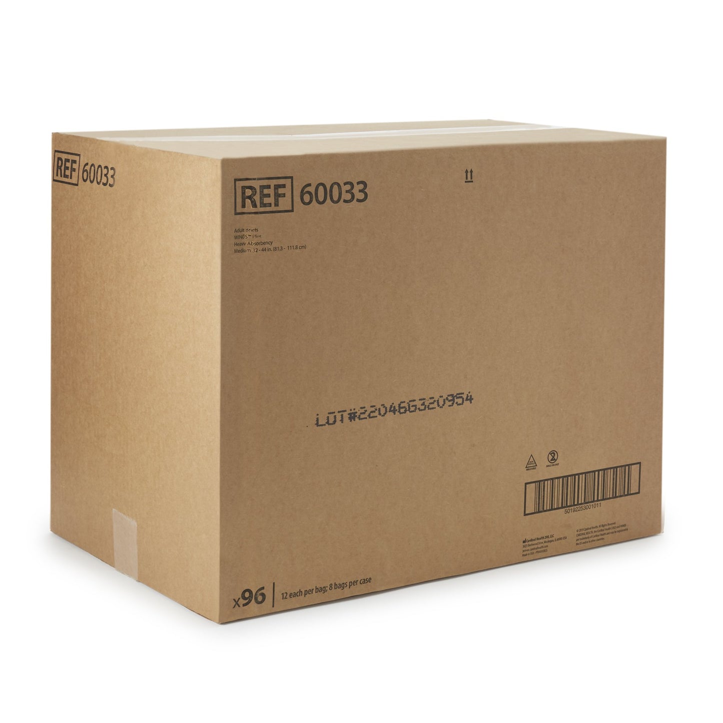 Wings™ Plus Adult Incontinence Briefs, Medium 60033