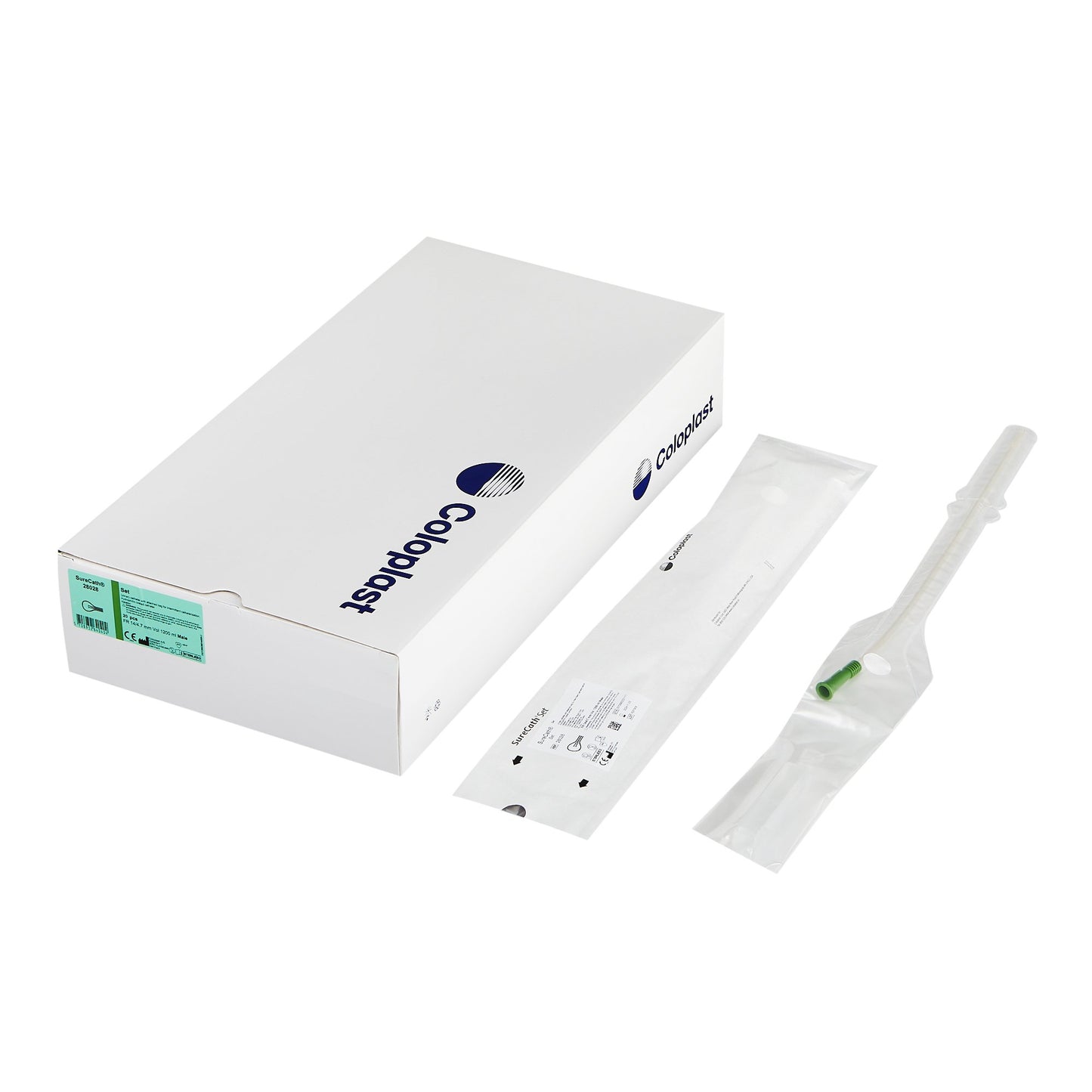 Coloplast SureCath Set Intermittent Closed System Catheter, 14 Fr. 28028, Box of 20