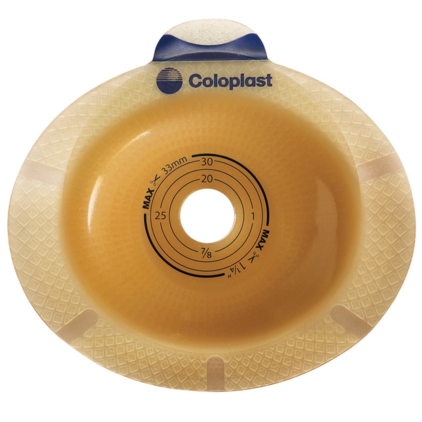 Ostomy Barrier SenSura® Precut, Standard Wear Double Layer Adhesive 50 mm Flange Red Code System 1-1/8 Inch Opening - 11023