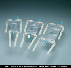 Urinary Leg Bag Bard® Dispoz-a-Bag® Anti-Reflux Valve Sterile 950 mL Vinyl - 150103