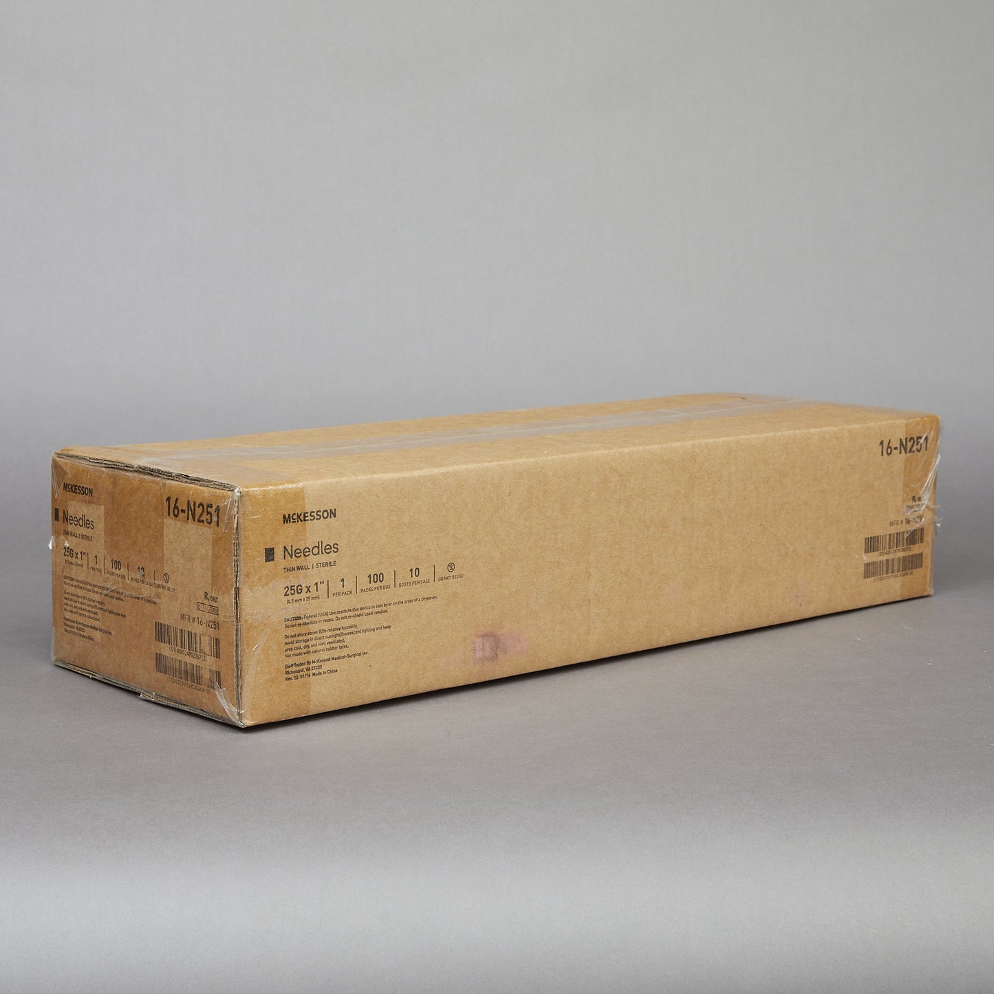 Hypodermic Needle McKesson 1 Inch Length 25 Gauge Thin Wall Without Safety - 16-N251