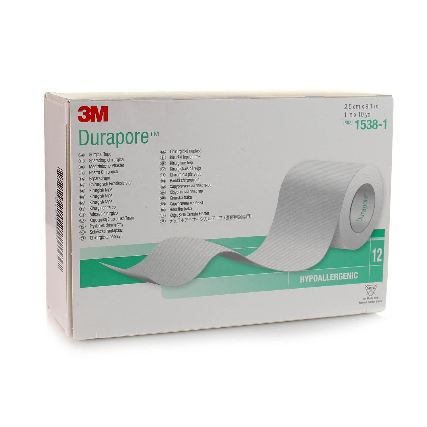 3M 1 in. x 10 Yards Durapore Surgical Tape