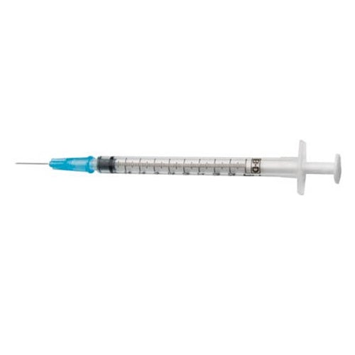 1ml Syringe with Needle-25G 1 Inch Needle, Individual Package-Pack