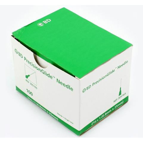 Box of BD 3mL Luer-Lok Syringes 25G 1 Inch Needle 309581- Box/100