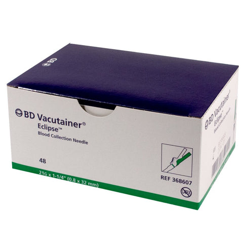 BD Vacutainer® Eclipse™ Blood Collection Needles 21G x 1-1/4" - 368607 - Medsitis