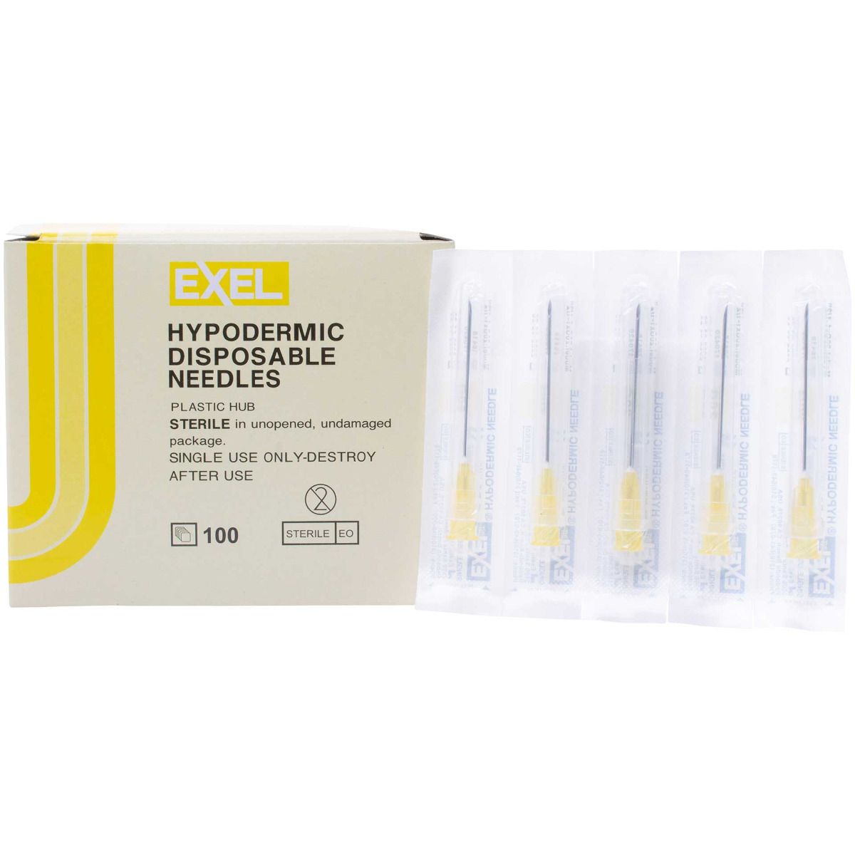 EXEL 20G x 1-1/2" Hypodermic Needles w/ Regular Wall - 26418 - Medsitis