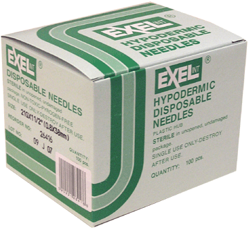 EXEL 21G x 1-1/2" Hypodermic Needles w/ Regular Wall - 26416 - Medsitis